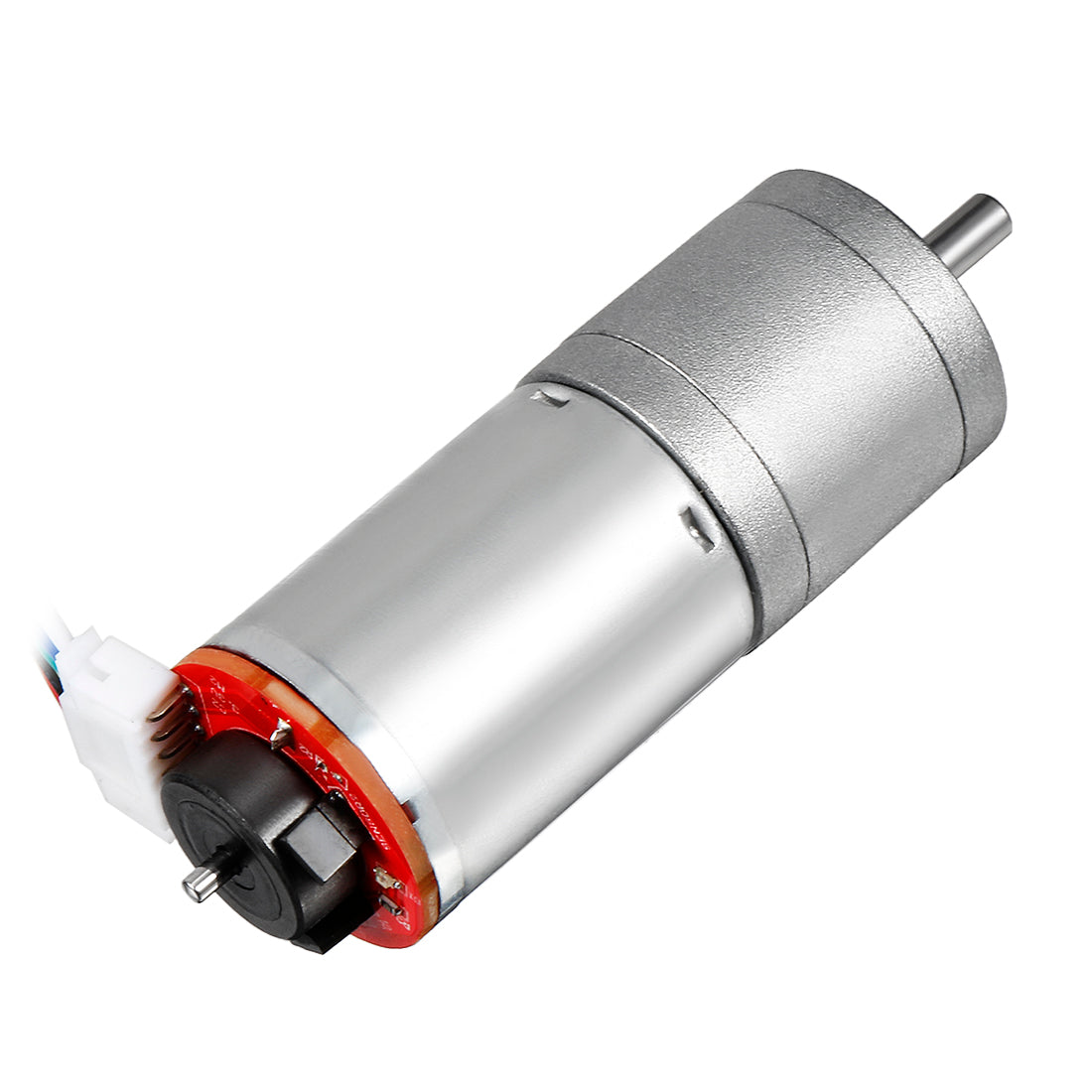 uxcell Uxcell 45:1 Gearmotor with Encoder DC 12V 95RPM Encoder Gear Motor 25Dx53L mm