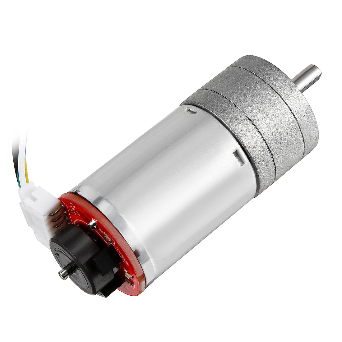 uxcell Uxcell 9.28:1 Gearmotor with Encoder DC 12V 463RPM Encoder Gear Motor 25Dx48L mm