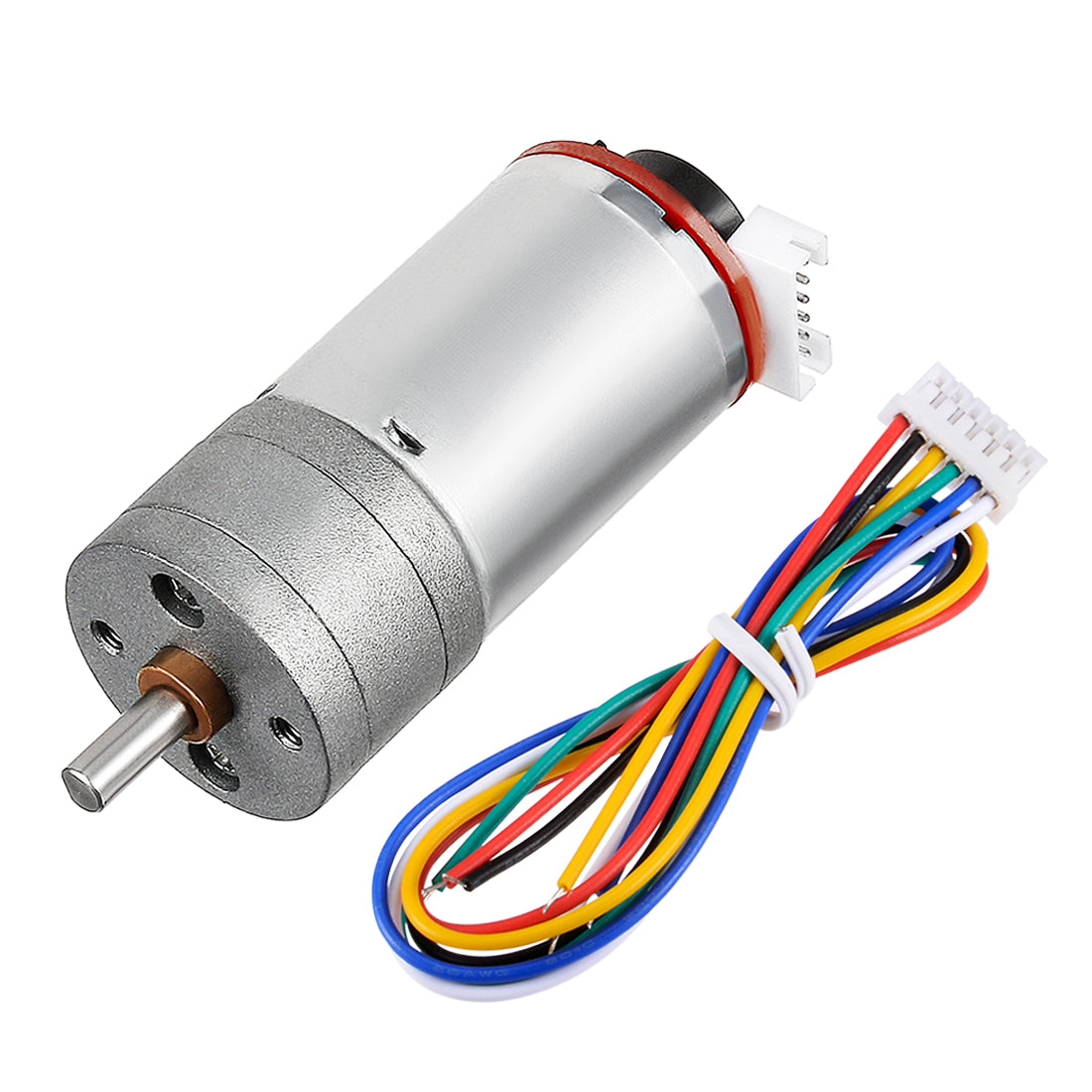 uxcell Uxcell 9.28:1 Gearmotor with Encoder DC 12V 463RPM Encoder Gear Motor 25Dx48L mm