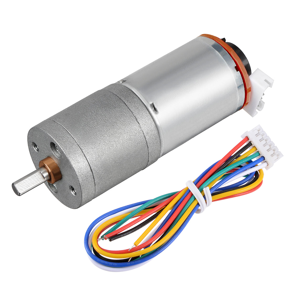 uxcell Uxcell 500:1 Gearmotor with Encoder DC 12V 8.6RPM Encoder Gear Motor 25Dx57L mm