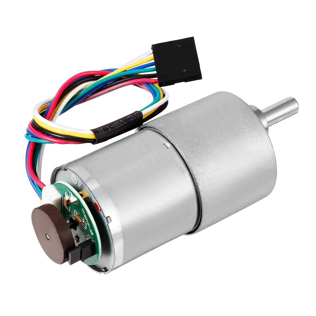 uxcell Uxcell 90:1 Gearmotor with Encoder DC 24V 111RPM Encoder Gear Motor 37Dx54L mm