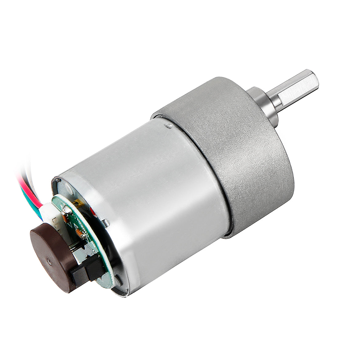 uxcell Uxcell 18.8:1 Gearmotor with Encoder DC 24V 530RPM Encoder Gear Motor 37Dx52L mm