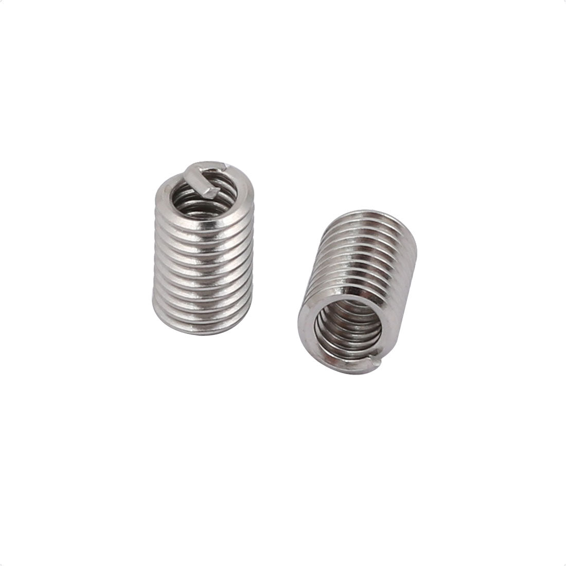 uxcell Uxcell #6-32 x 3D (0.414") 304 Stainless Steel Helical Coil Wire Thread Insert 25pcs