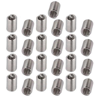 Harfington Uxcell #6-32 x 3D (0.414") 304 Stainless Steel Helical Coil Wire Thread Insert 25pcs