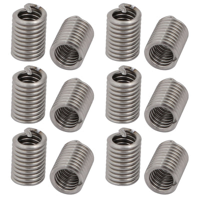 Harfington Uxcell #10-24x0.475" 304 Stainless Steel Helical Coil Wire Thread Insert 12pcs