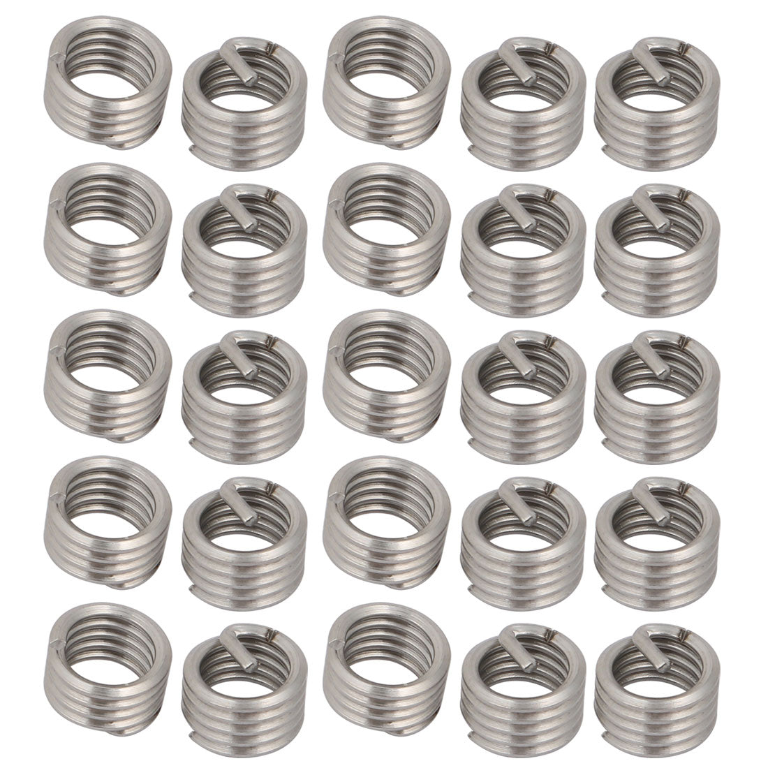 uxcell Uxcell 3/8"-16x0.375" 304 Stainless Steel Helical Coil Wire Thread Insert 25pcs