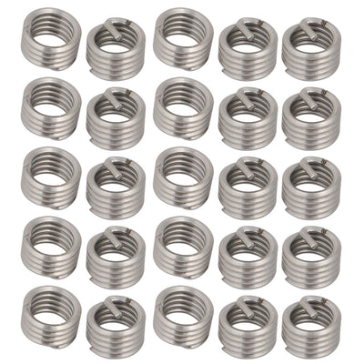 Harfington Uxcell 3/8"-16x0.375" 304 Stainless Steel Helical Coil Wire Thread Insert 25pcs