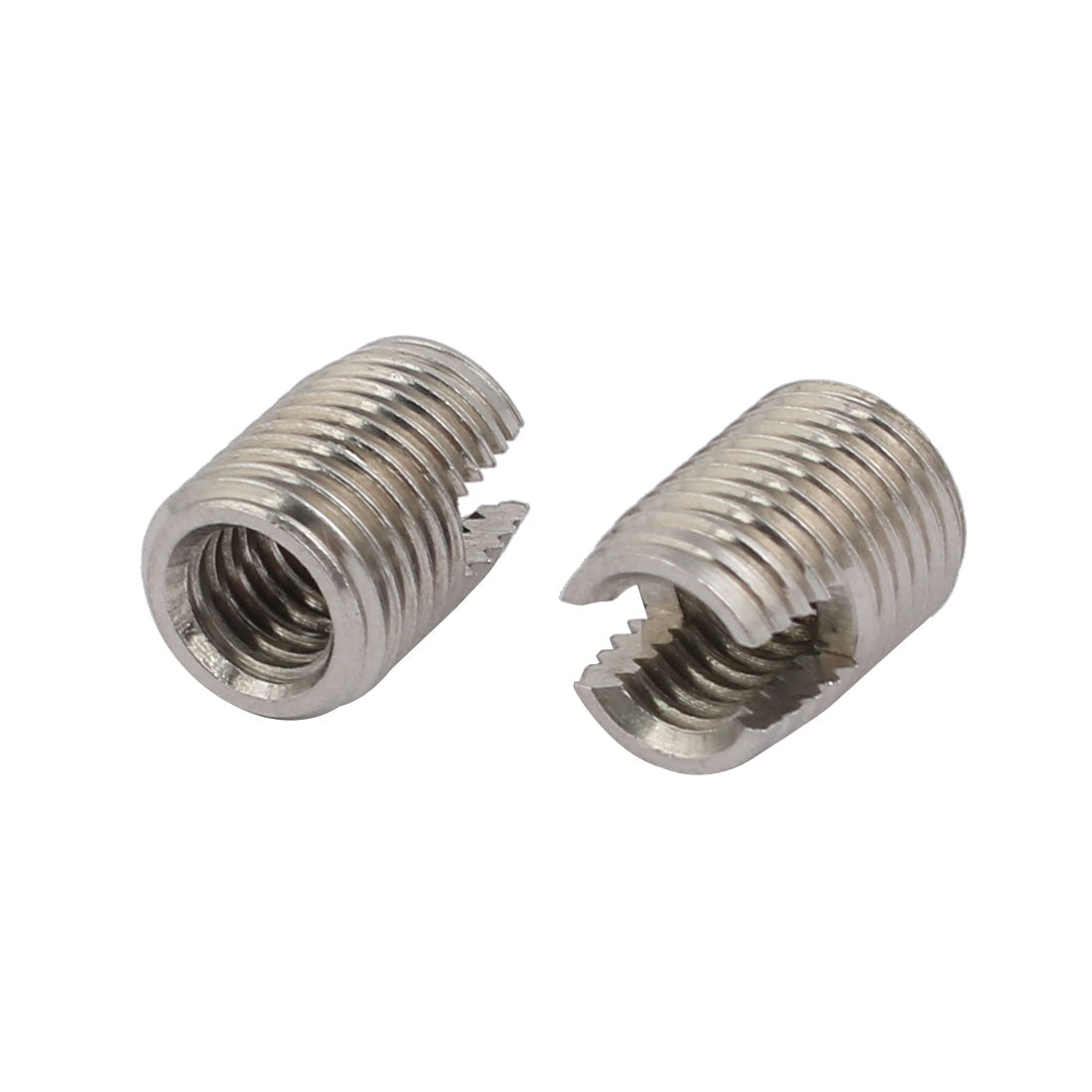 uxcell Uxcell M6x12mm 304 Stainless Steel Self Tapping Slotted Thread Insert 10pcs