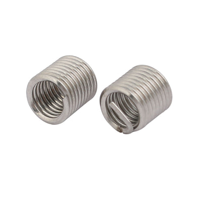 Harfington Uxcell M6x1mmx12mm 304 Stainless Steel Helical Coil Wire Thread Insert 25pcs