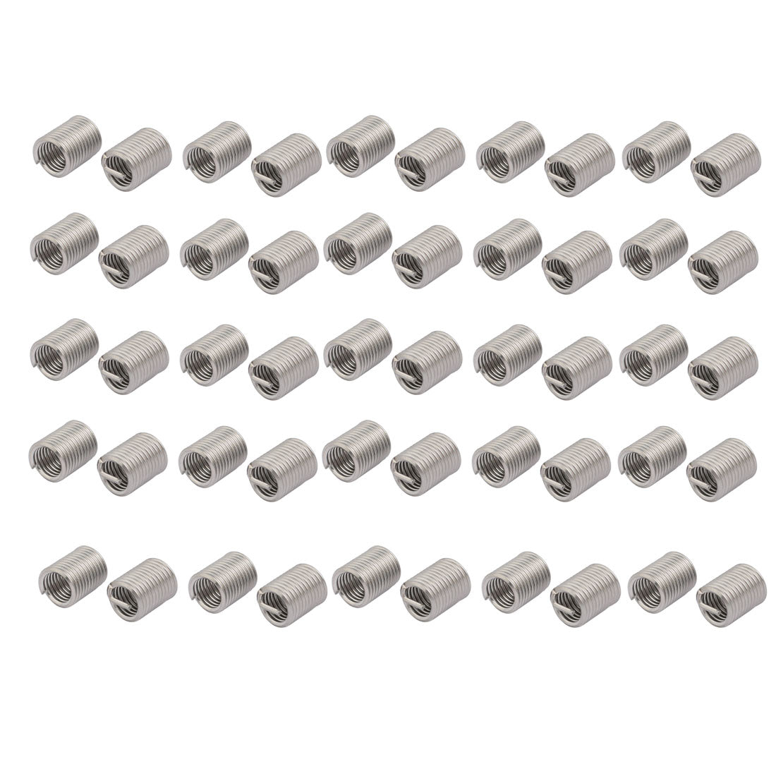 uxcell Uxcell M6x1mmx15mm 304 Stainless Steel Helical Coil Wire Thread Insert 50pcs