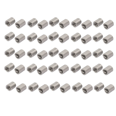 Harfington Uxcell M6x1mmx15mm 304 Stainless Steel Helical Coil Wire Thread Insert 50pcs