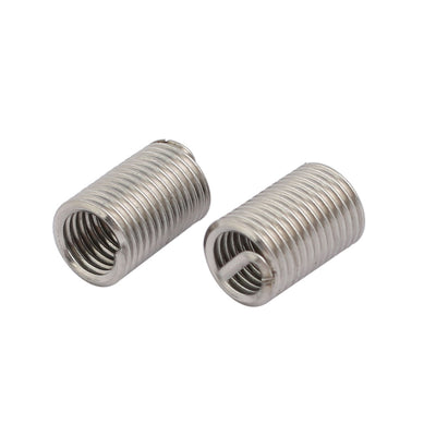 Harfington Uxcell M6x1mmx18mm 304 Stainless Steel Helical Coil Wire Thread Insert 12pcs