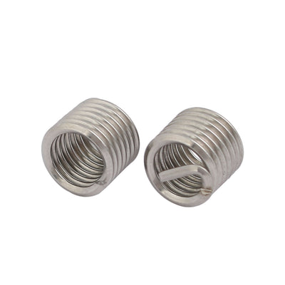 Harfington Uxcell M8x1.25mmx12mm 304 Stainless Steel Helical Coil Wire Thread Insert 25pcs