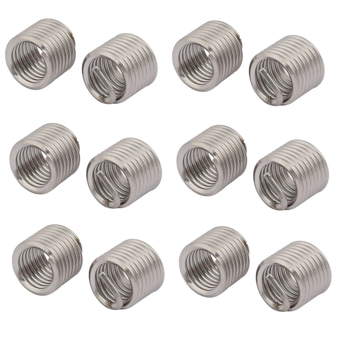 uxcell Uxcell M10x1.5mmx15mm 304 Stainless Steel Helical Coil Wire Thread Insert 12pcs