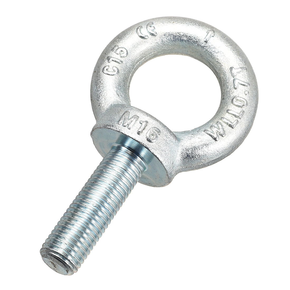 uxcell Uxcell M16x50mm Thread 35mm Inside Dia 63mm Outside Dia C15 Zinc Plated Lifting Eye Bolt