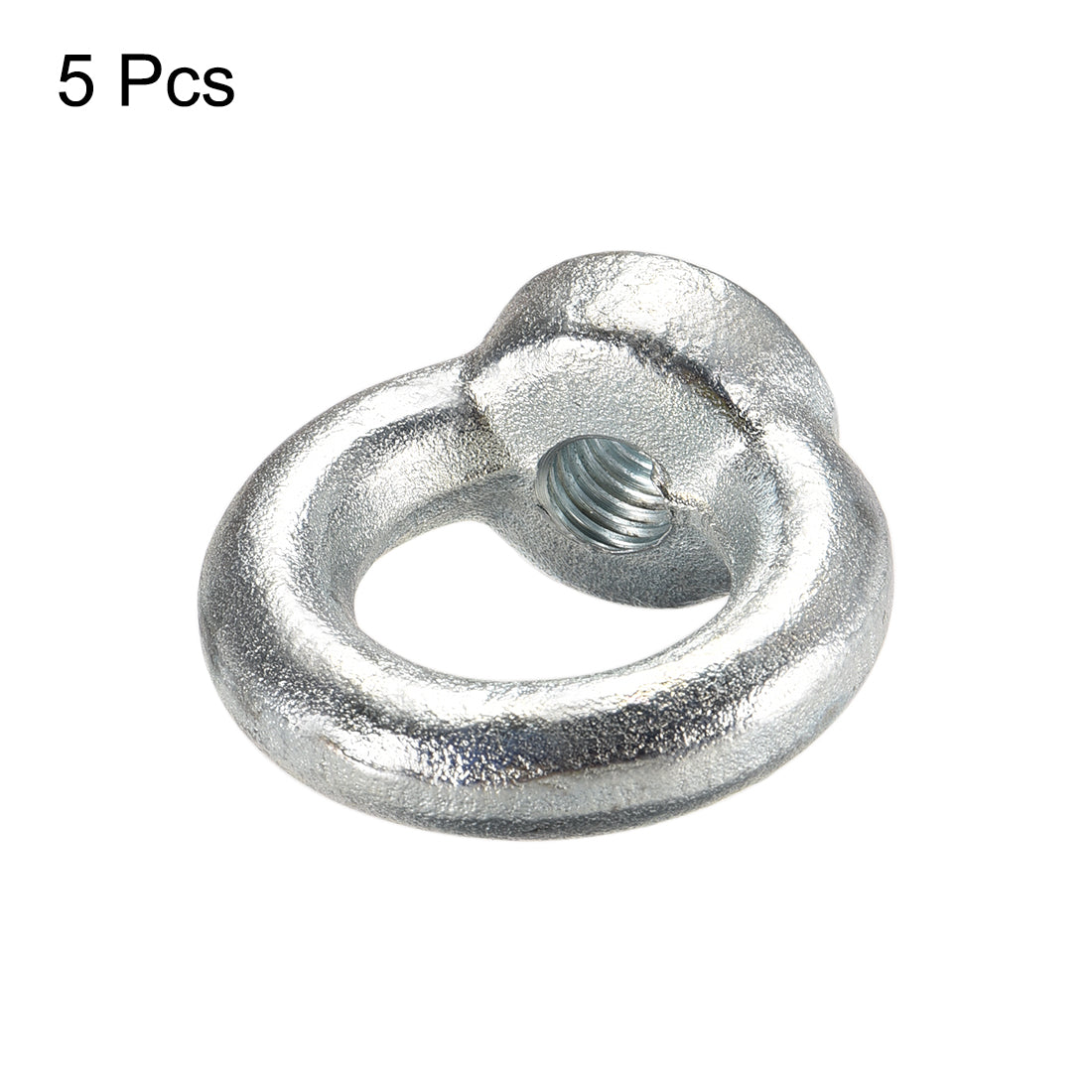 uxcell Uxcell M12 Thread C15 Carbon Steel Zinc Plated DIN582 Lifting Ring Eye Nut 5pcs