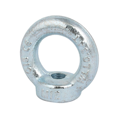 Harfington Uxcell M12 Thread C15 Carbon Steel Zinc Plated DIN582 Lifting Ring Eye Nut 5pcs