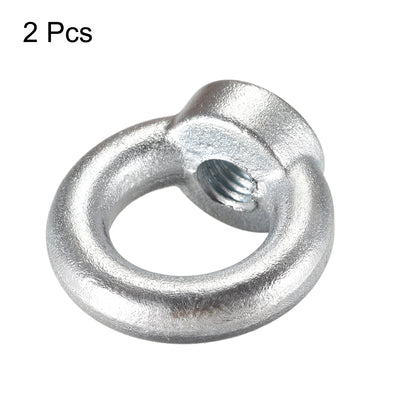 Harfington Uxcell M14 Thread C15 Carbon Steel Zinc Plated DIN582 Lifting Ring Eye Nut 2pcs
