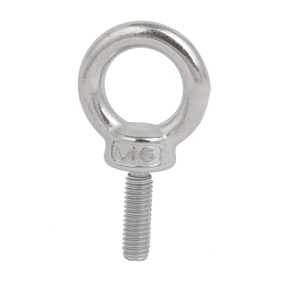 uxcell Uxcell 5 Pcs M6x20mm Thread 16mm Inside Dia 27mm Outside Dia 304 Stainless Steel Lifting Eye Bolt