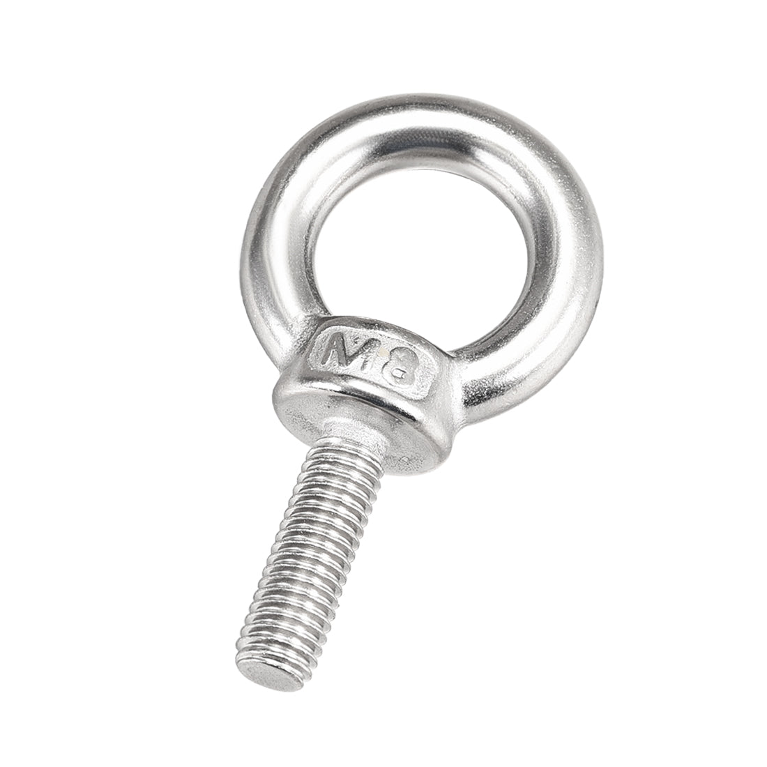 uxcell Uxcell 2 Pcs M8x25mm Thread 20mm Inside Dia 35mm Outside Dia 304 Stainless Steel Lifting Eye Bolt