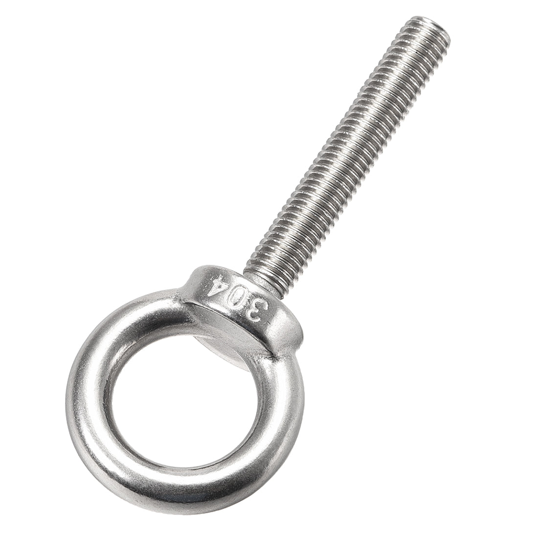 uxcell Uxcell 2 Pcs M10x70mm Thread 25mm Inside Dia 42mm Outside Dia 304 Stainless Steel Lifting Eye Bolt