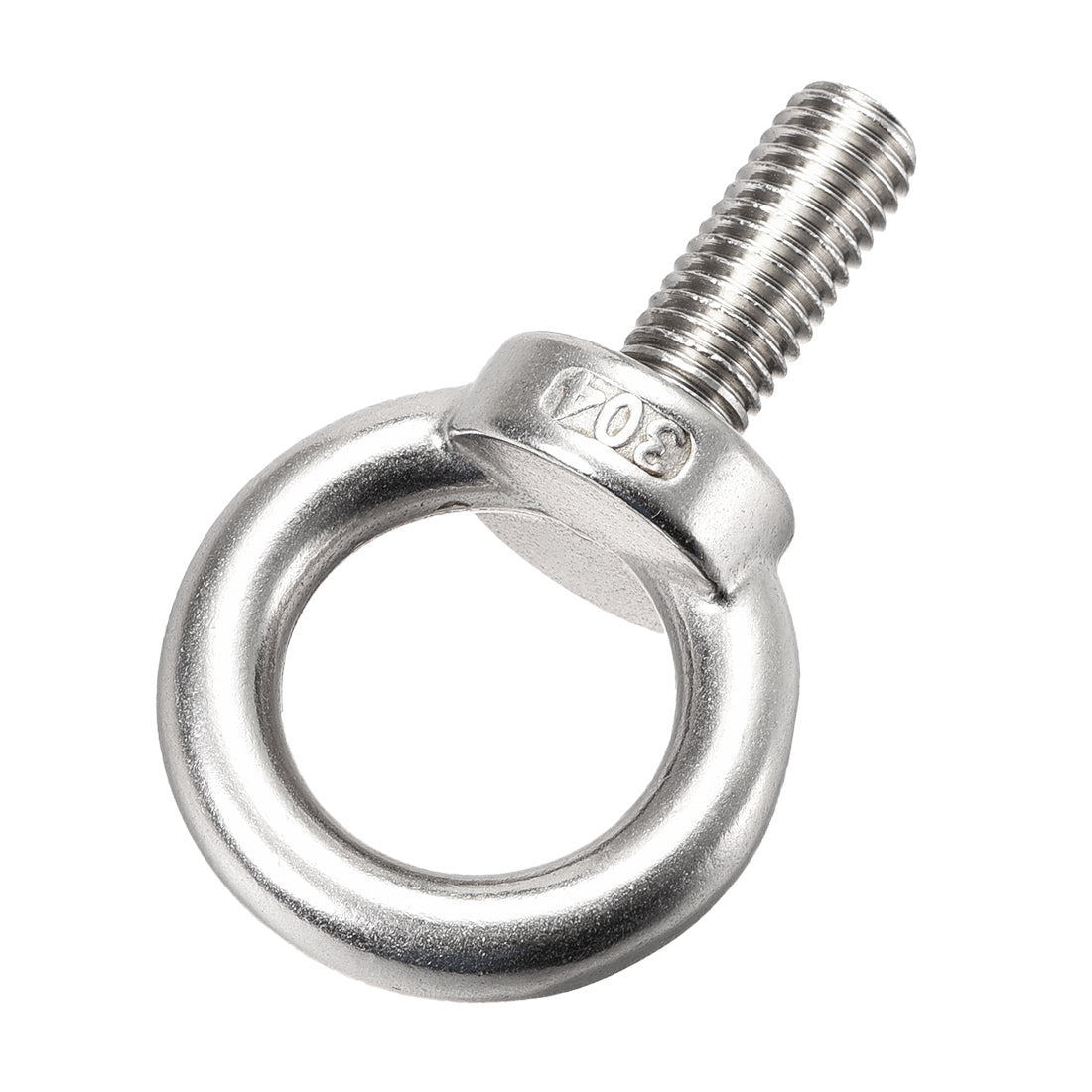 uxcell Uxcell 2 Pcs M12x30mm Thread 30mm Inside Dia 47mm Outside Dia 304 Stainless Steel Lifting Eye Bolt