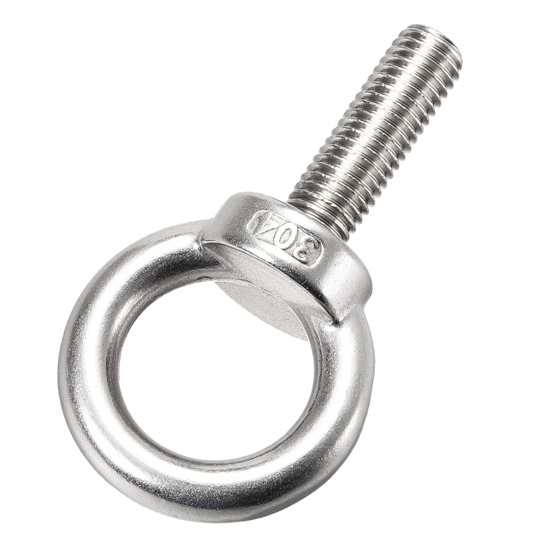 uxcell Uxcell 2 Pcs M12x40mm Thread 30mm Inside Dia 47mm Outside Dia 304 Stainless Steel Lifting Eye Bolt