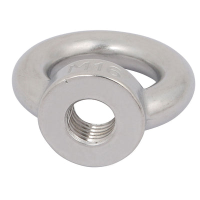 Harfington Uxcell M16 Female Thread 304 Stainless Steel Ring Shaped Lifting Eye Bolt Nut