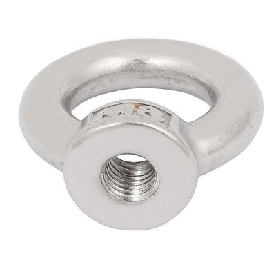 Harfington Uxcell M8 Female Thread 316 Stainless Steel Ring Shaped Lifting Eye Nut 2pcs