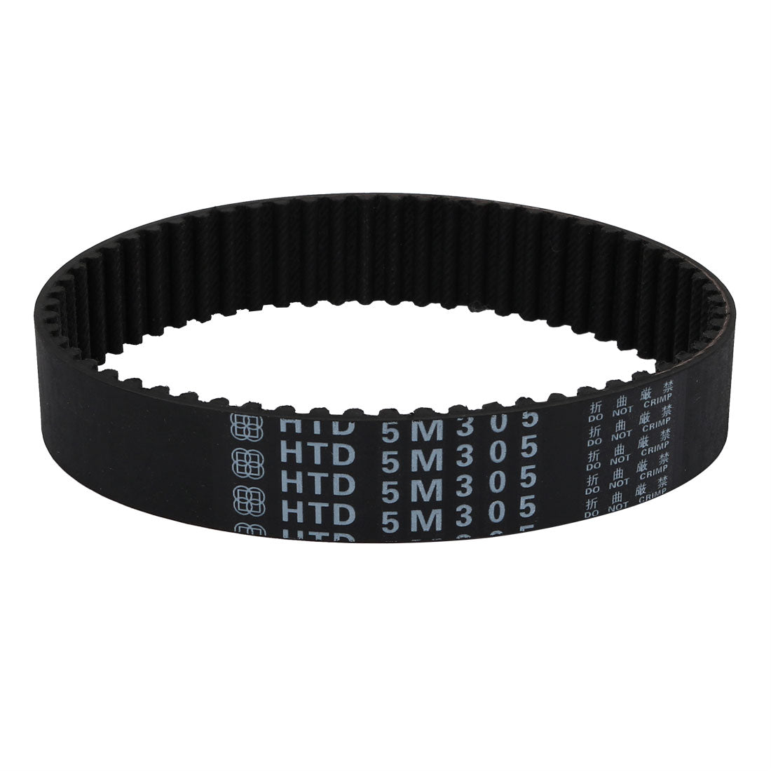 uxcell Uxcell HTD5M 61 Teeth Engine Timing Belt Rubber Geared-Belt 305mm Girth 20mm Width