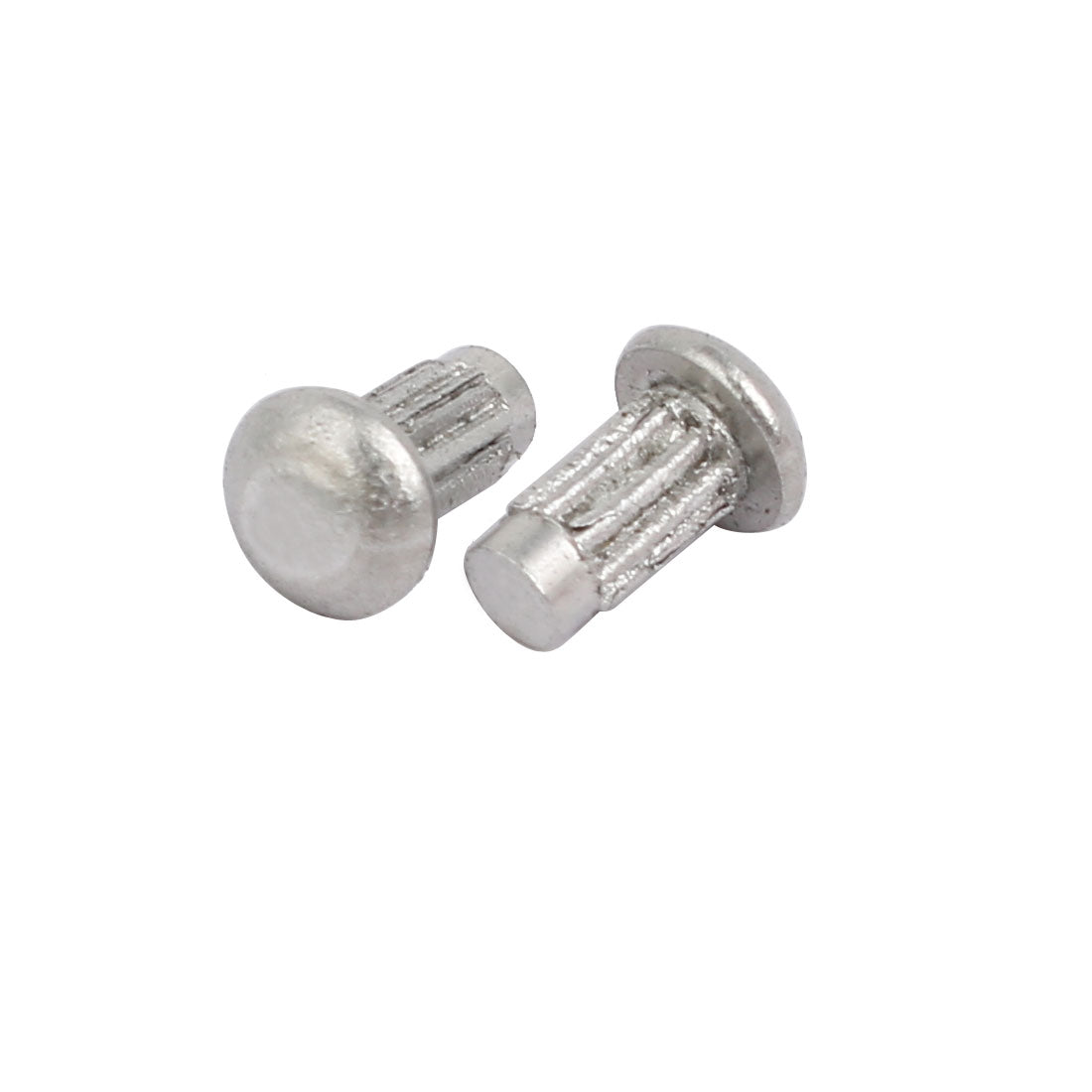 Uxcell 200pcs M2.5 x 5mm Knurled Shank Round Head Aluminum Solid Rivet ...