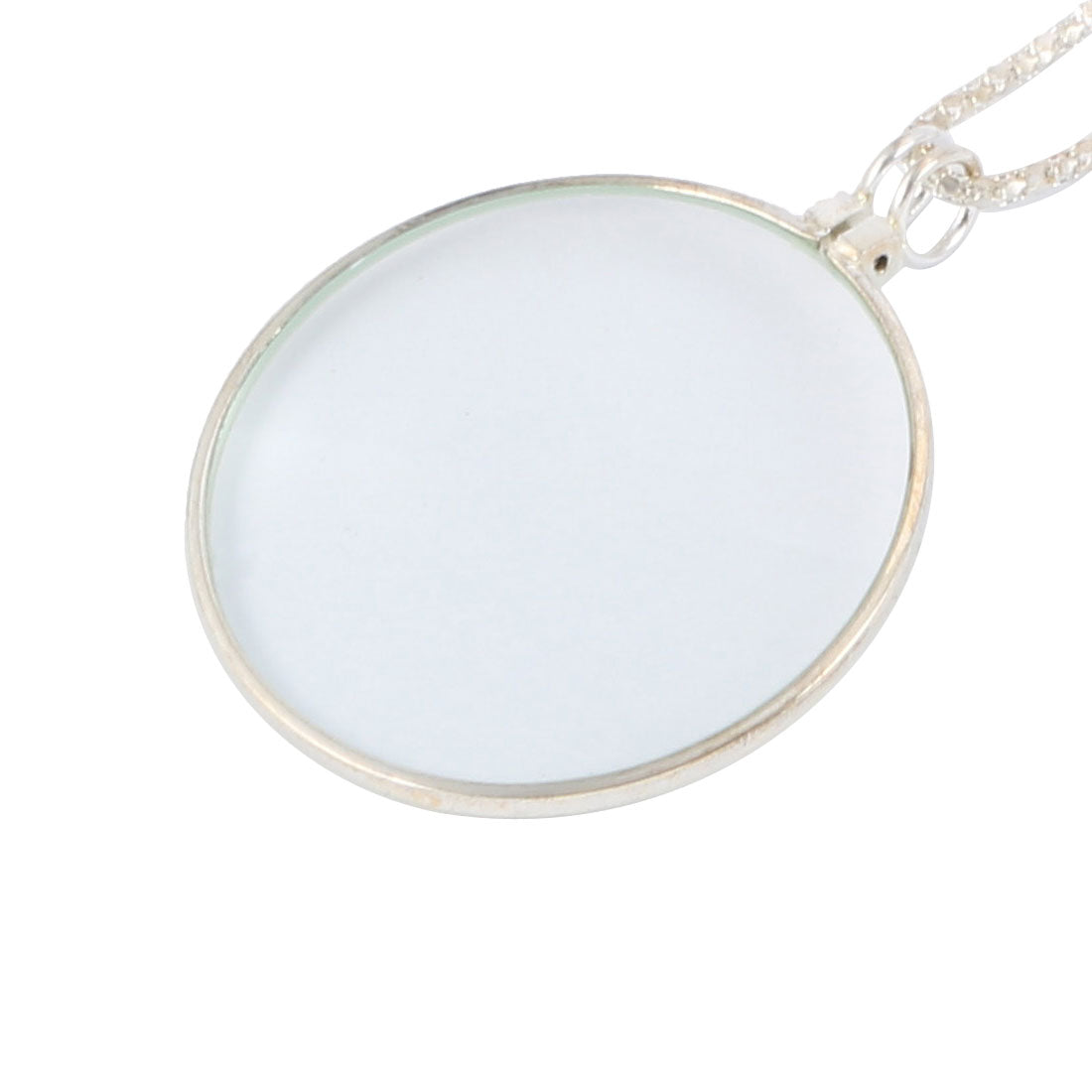 uxcell Uxcell Mini Portable Magnifier Hanging Type Magnifying Glass 5X Glass Lens W Alloy Chain