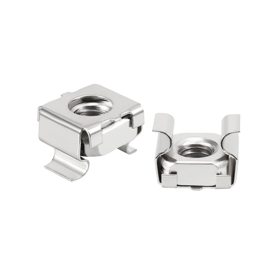 uxcell Uxcell 55 Pack, M6 Cage Nut, 304 Stainless Steel for Server Shelf Cabinet