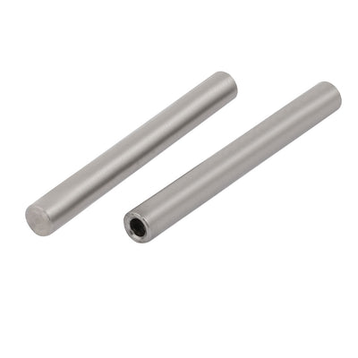 Harfington Uxcell 304 Stainless Steel M3 Female Thread 5mm x 45mm Cylindrical Dowel Pin 6pcs
