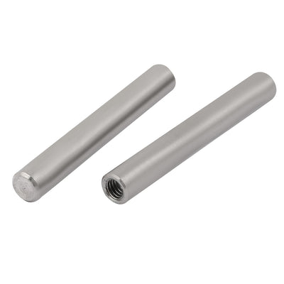 Harfington Uxcell 304 Stainless Steel M4 Female Thread 6mm x 45mm Cylindrical Dowel Pin 4pcs