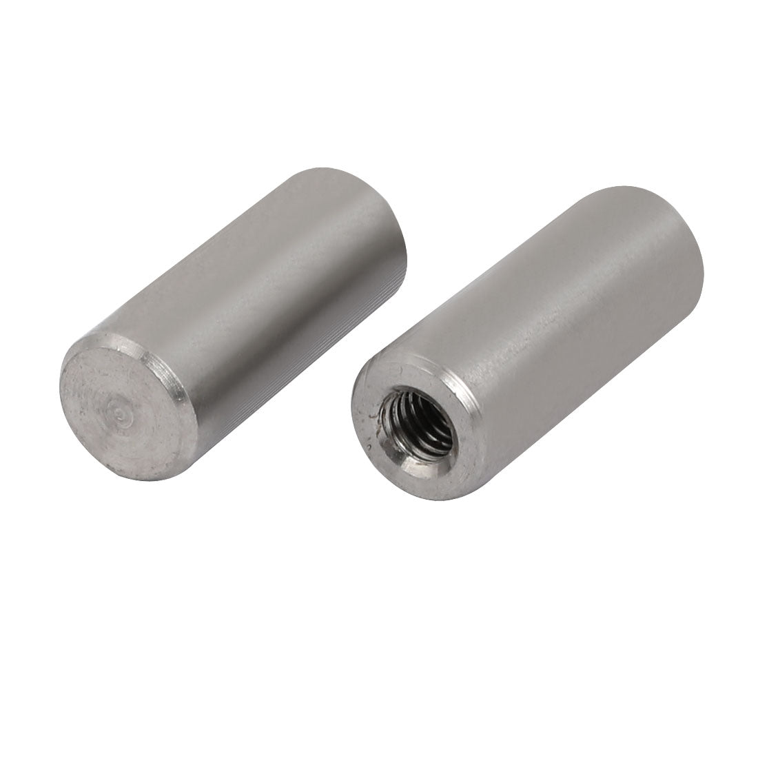 uxcell Uxcell 304 Stainless Steel M6 Female Thread 12mm x 30mm Cylindrical Dowel Pin 2pcs