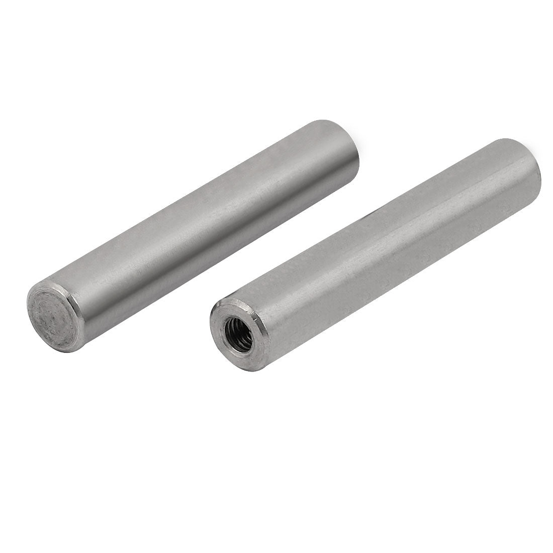 uxcell Uxcell 304 Stainless Steel M6 Female Thread 12mm x 70mm Cylindrical Dowel Pin 2pcs