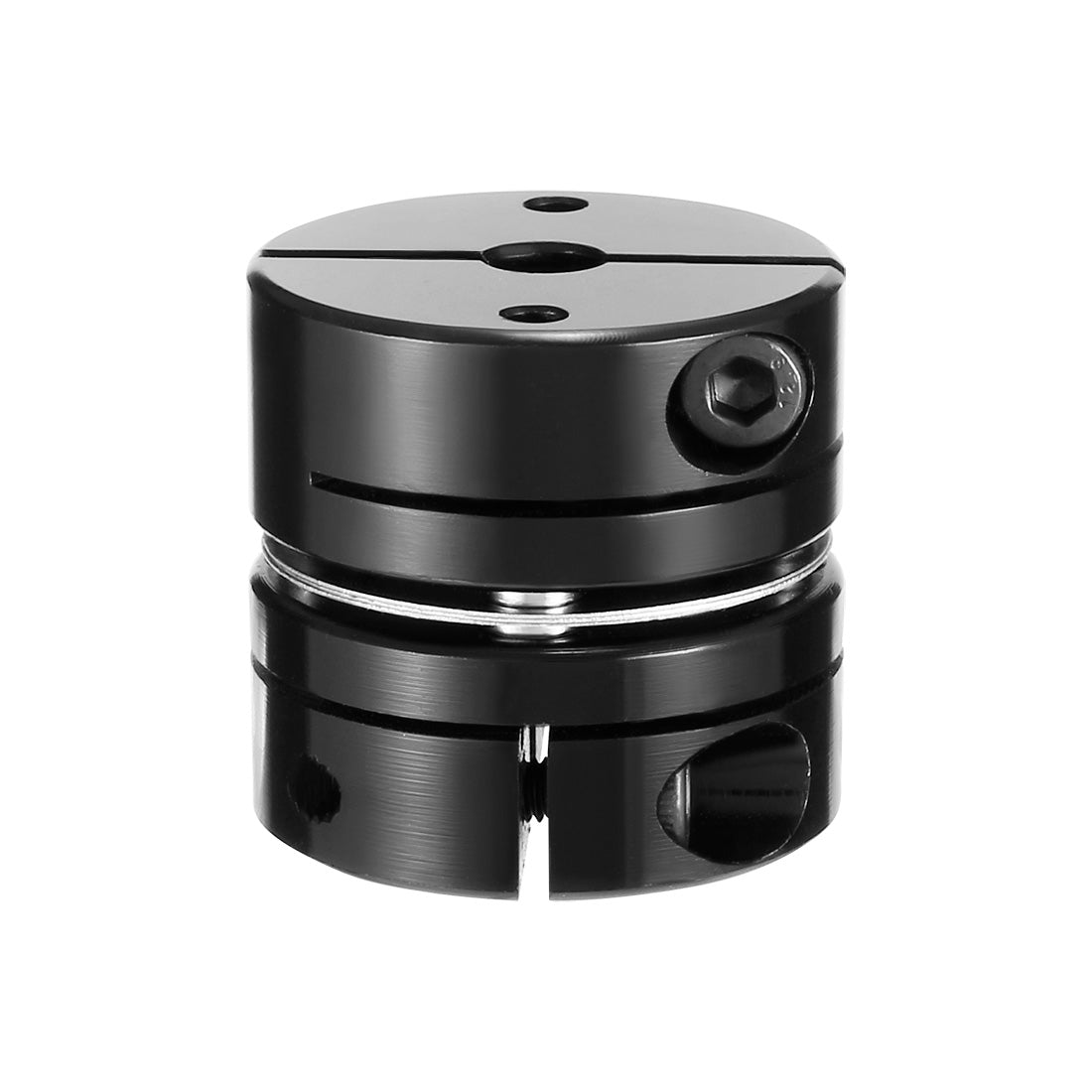 uxcell Uxcell Bore One Diaphragm Motor Wheel Flexible Coupling Joint Black 26x26mm