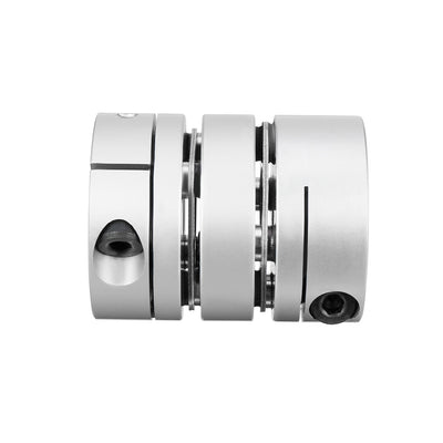 Harfington Uxcell 8mmx6.35mm Clamp Tight Motor Shaft 2 Diaphragm Coupling accoupler