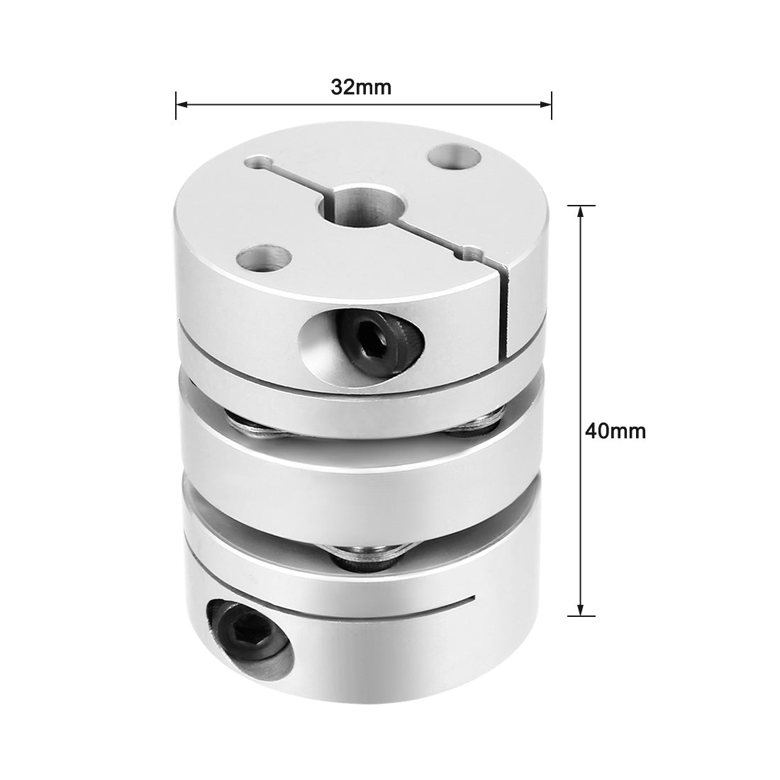 uxcell Uxcell 10mmx14mm Clamp Tight Motor Shaft 2 Diaphragm Coupling accoupler