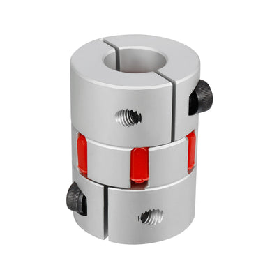 Harfington Uxcell 12mm to 19mm Shaft Plum Shaped Coupling Coupler 40mm Diameter 55mm Length without Through Hole