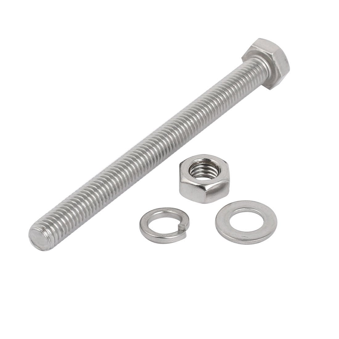 uxcell Uxcell 2 Set M8x110mm 304 Stainless Steel Hex Bolts w Nuts and Washers Assortment Kit