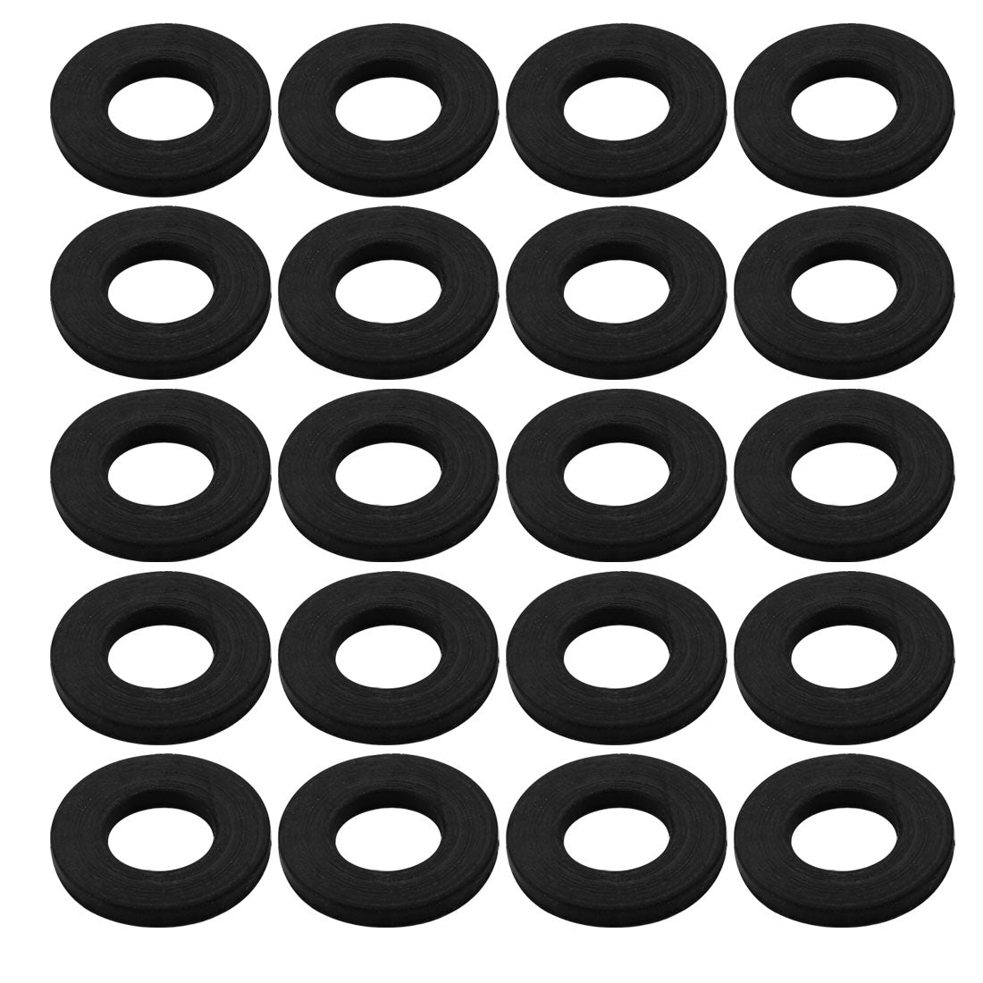uxcell Uxcell 20Pcs 12mm x 24mm x 2.5mm Rubber Oil Sealing O-Rings Washer Gasket Black