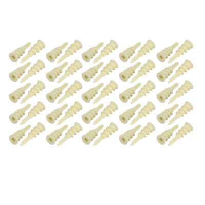 Harfington Uxcell 50Pcs 40mm x 8mm Self Drilling Drywall Plasterboard Anchor