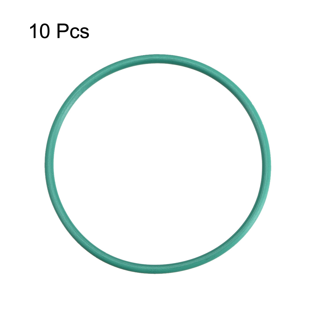 uxcell Uxcell 10pcs Green 35mm Outer Dia 1.5mm Thickness Sealing Ring O-shape Rubber Grommet