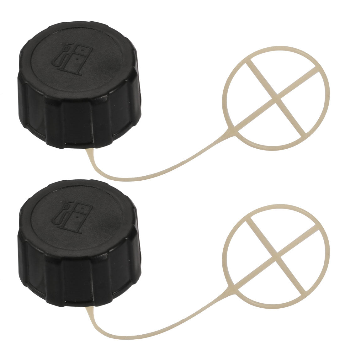 uxcell Uxcell 2Pcs 35mm Female Thread Replacement Fuel Oil Tank Cap
