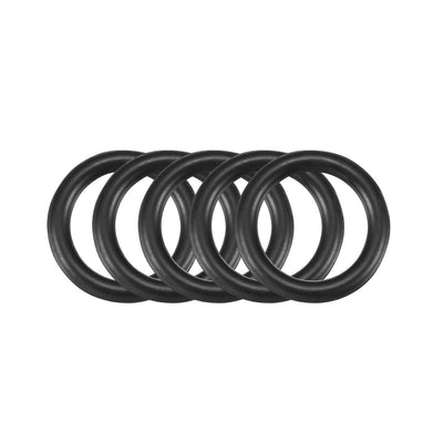 uxcell Uxcell 30pcs Black Nitrile Butadiene Rubber NBR O-Ring 9.5mm Inner Dia 2mm Width