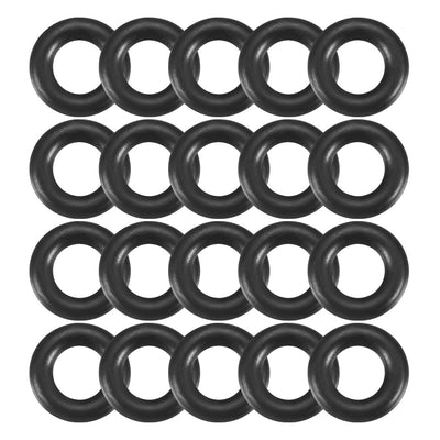 uxcell Uxcell 20pcs Black Nitrile Butadiene Rubber NBR O-Ring 3.8mm Inner Dia 1.9mm Width