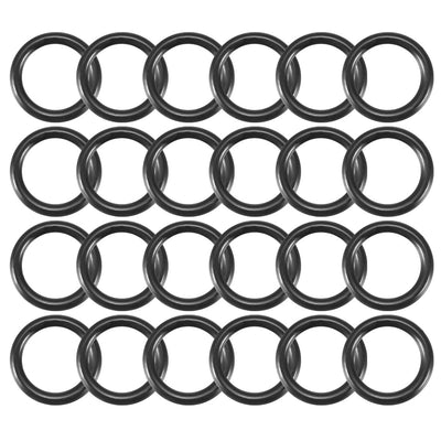 uxcell Uxcell 20pcs Black Nitrile Butadiene Rubber NBR O-Ring 9.8mm Inner Dia 1.8mm Width