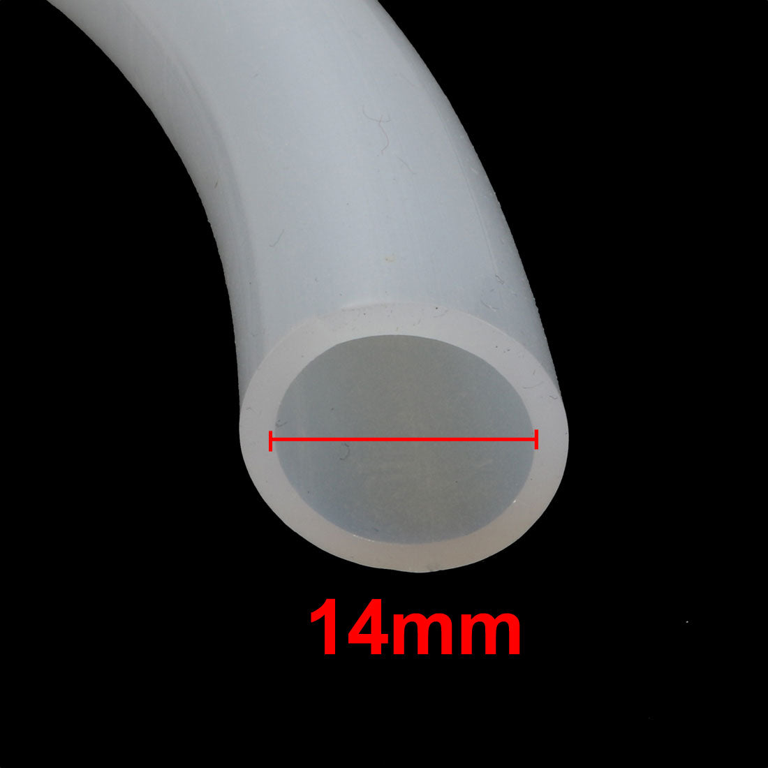 uxcell Uxcell 14mm x 18mm Heat Resistant Flexible Silicone Tube Pipe 0.5 Meter Length